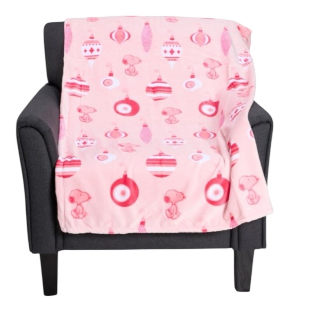 NWT BERKSHIRE PEANUTS Snoopy Christmas Soft Plush Blanket Throw Size 60”x70”